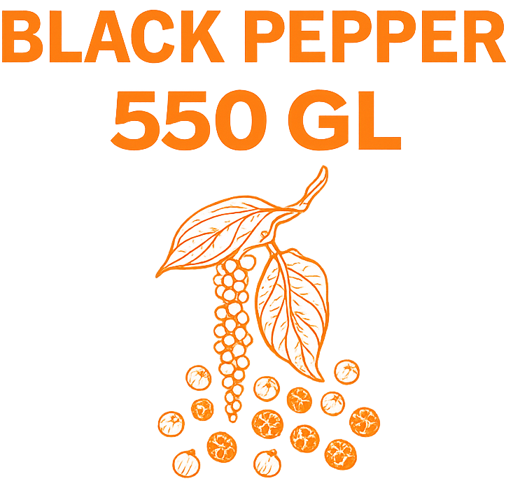 ⁠550 gL:  as per density per litre