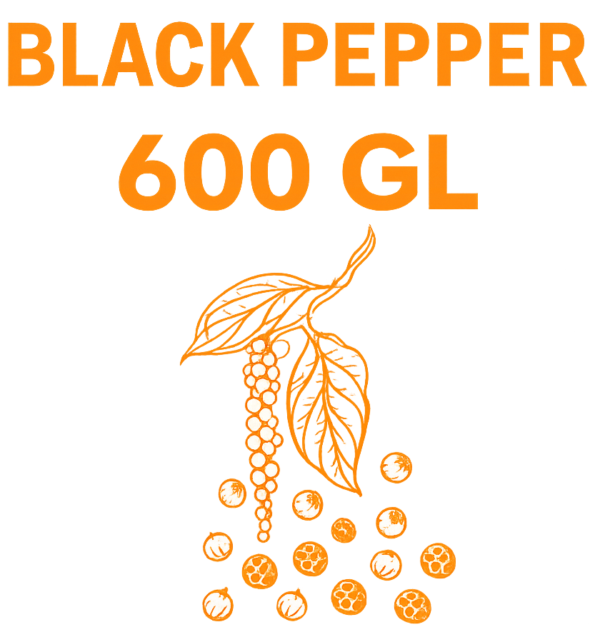 ⁠600 gL: heavy weighted and strong aroma and flavour